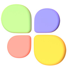 Chart in render for graphic asset web presentation or other