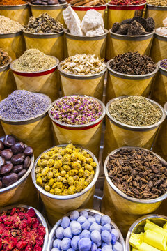 Spices at the Dubai Spice Souq; Dubai, United Arab Emirates