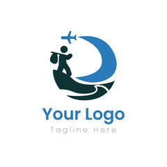 Migration organization logo concept