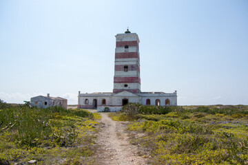 Fototapeta na wymiar Lighthouse of Goa near the Island of Mozambique
