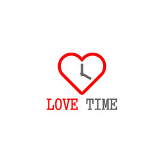 Time for love color icon. 