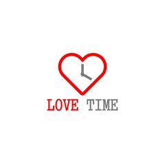 Time for love color icon. 