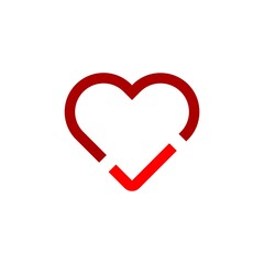 Check heart icon