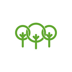 Eco logo green nature icon