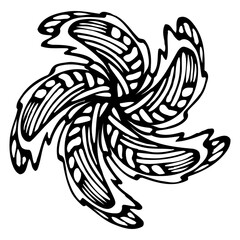 Naklejka premium Mandala flower. PNG with transparent background