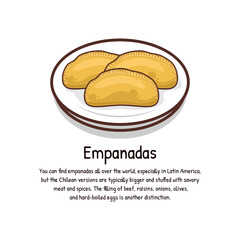 Argentinian Beef Empanadas traditional snack food