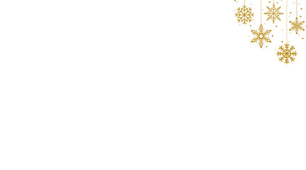 Fototapeta premium gold snowflake with transparent