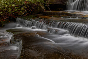 Fototapeta na wymiar Waterfall in the Blue Ridge Mountains