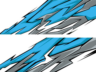 Side body graphic sticker. Abstract racing design concept. Car decal wrap design for motorcycle, boat, truck, car, boat and more.