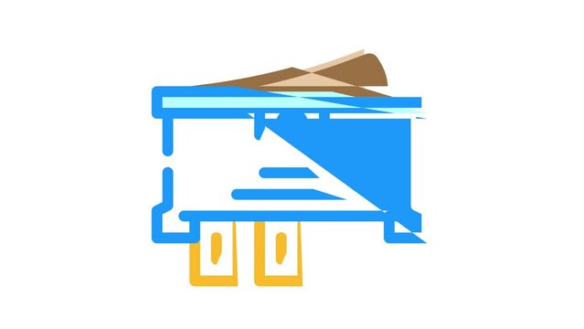 single pole single throw switch color icon animation