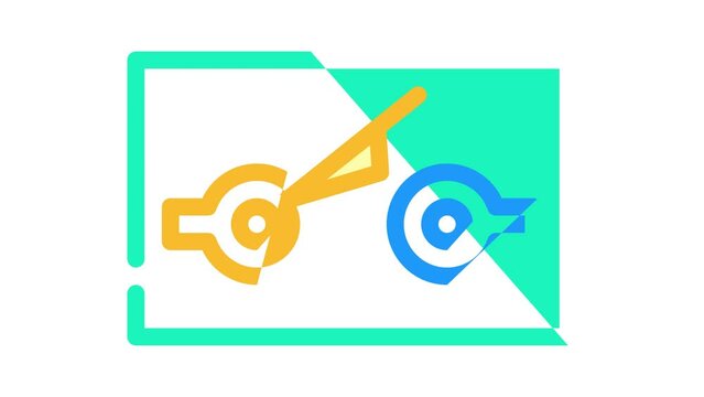limit switch mechanism color icon animation