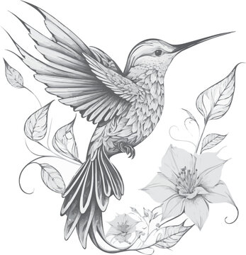 How to Draw a Hummingbird  Step by Step  SketchBookNationcom