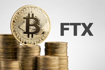 Coin of bitcoin for business and finance concept
