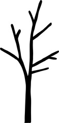 Fototapeta premium simplicity dead tree freehand drawing.