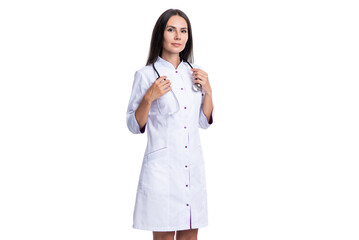 cardiologist doctor in studio. photo of cardiologist doctor wear white coat. cardiologist doctor