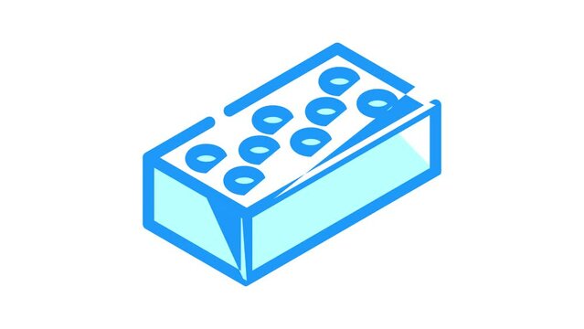 silicate brick color icon animation