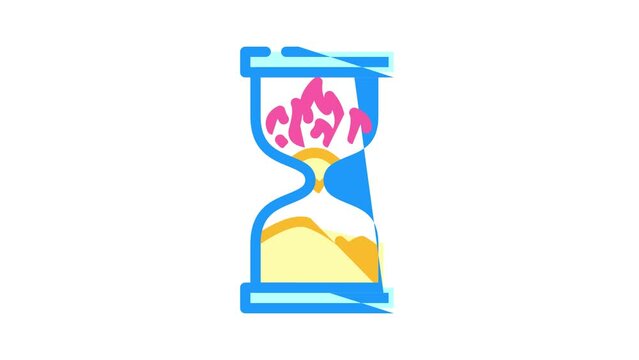 project deadline color icon animation