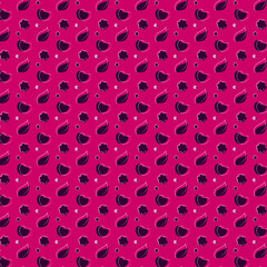 purple leaves and flowers pattern