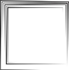 Obraz premium Rectangle Logo with lines.Rectangle unusual icon Design .frame with Vector stripes for images. 