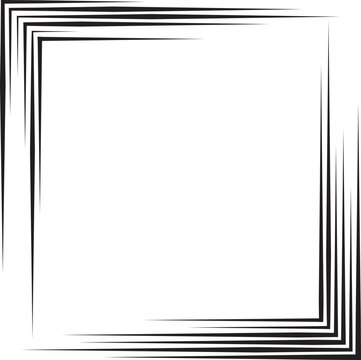 Rectangle Logo with lines.Rectangle unusual icon Design .frame with Vector stripes for images.
