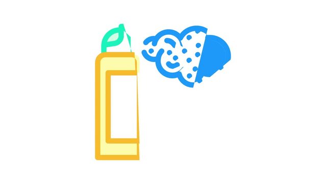 aerosol spray color icon animation