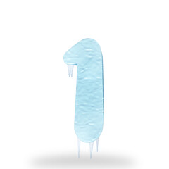 alphabet letters with 3d frozen text effect,icy ice