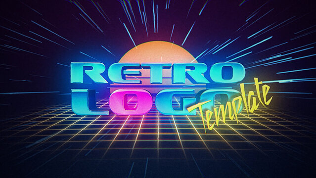 Retro Chrome Logo