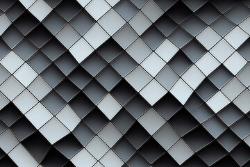 Vertical shot of geometric metallic texture  Generative AI