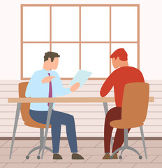 Office staff, work and communication. Head and subordinates. Various workers, managers team. Top managers employees of different levels. Office workers. Co-workers. Colleagues discuss project teamwork