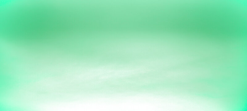Parorama green gradient background, Gradient. Colorful background with space for design. Web banner. Wide. Panoramic.