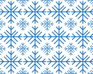 seamless pattern with snowflakes. beautiful winter christmas background