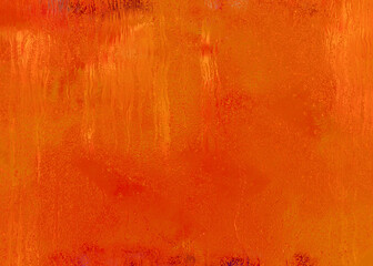 Warm hot red painted with orange parts watercolor texture and marbled parts power splash watercolor antique paint, season Thanksgiving geometric shapes  or warm Christmas red design	
