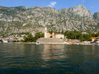A church on the beach in Montenegro.