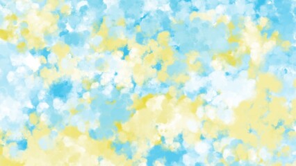 abstract colorful blue white and yellow smoke watercolor hand drawn argentina theme illustration background 
