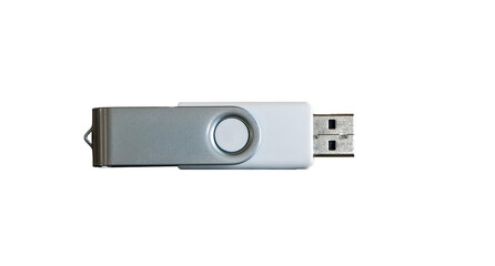 USB flash memory stick, transparent PNG.