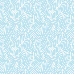 Seamless abstract wave pattern. Repeating texture. Yarn fibers design. Vector illustration