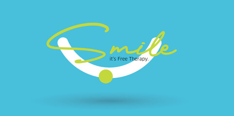 Smile Digital print design for wall art poster and t-shirt