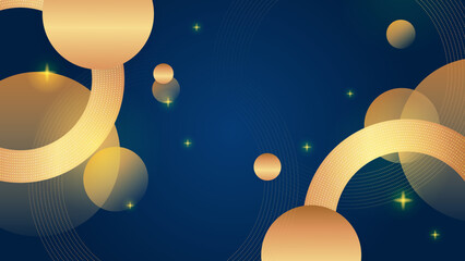 Fototapeta premium Luxury blue and gold abstract background