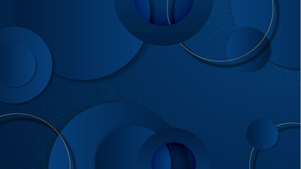 Luxury blue and gold abstract background