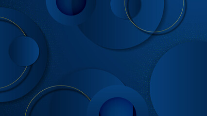 Luxury blue and gold abstract background