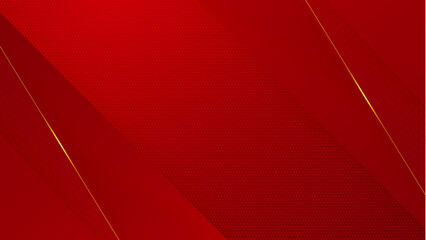 Luxury red and gold abstract background