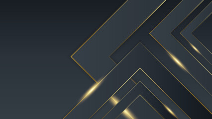 Luxury black and gold background