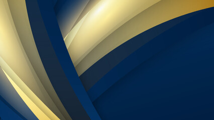 Luxury blue and gold abstract background