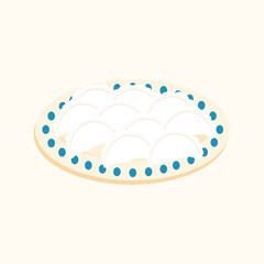 Dumplings dish of Ukrainian national cuisine