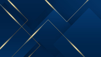 Luxury blue and gold abstract background