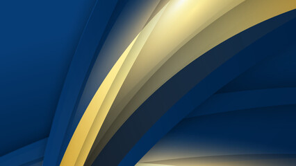 Luxury blue and gold abstract background