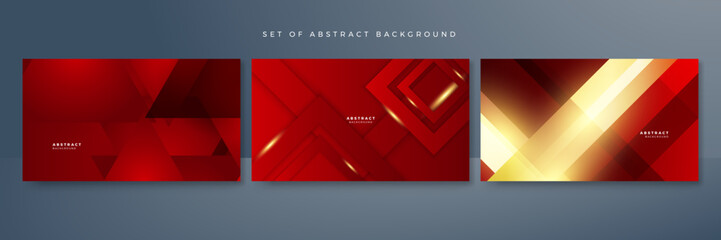 Luxury red and gold abstract background