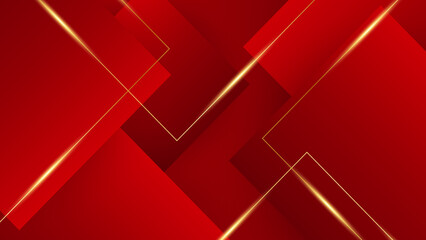 Luxury red and gold abstract background
