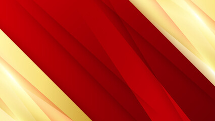 Luxury red and gold abstract background