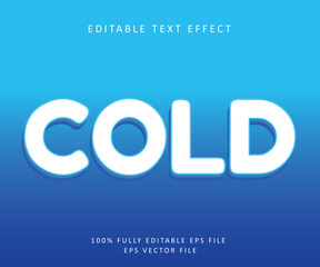  Cold logo editable text effect